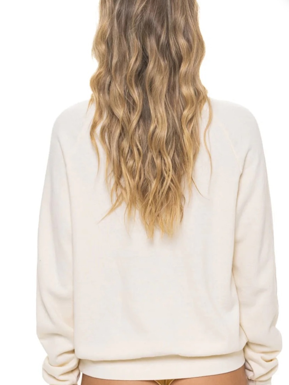 Aviator Nation Vintage White Logo Sweatshirt - Picture 2 of 14